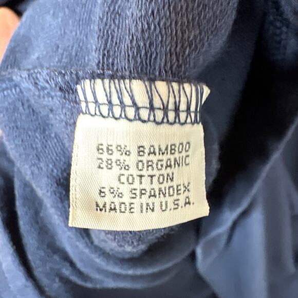 Bryn Walker Super Boxy Dolman Sleeve French Terry Blue Top Size large - Picture 5 of 6